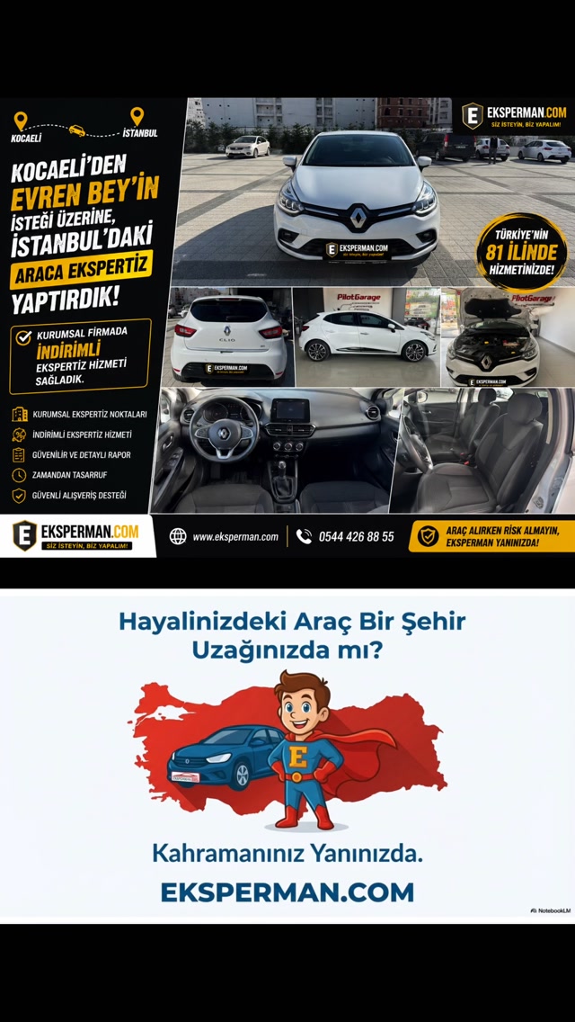 KOCAELİ’DEN EVREN BEY’İN İSTEĞİ ÜZERİNE, İSTANBUL’DAKİ ARACA İNDİRİMLİ