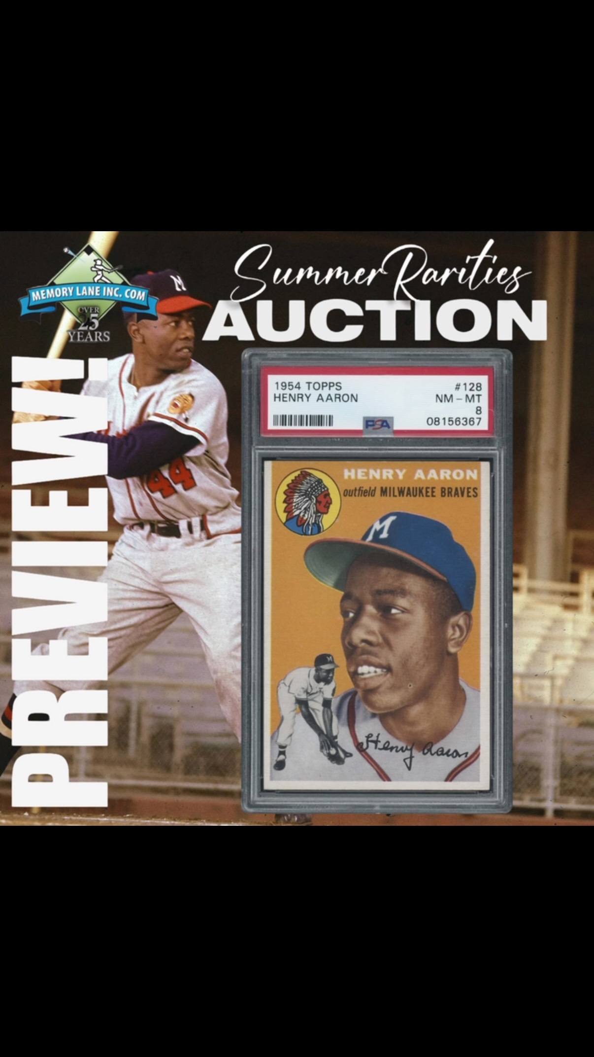 Some rookie cards define a generation. The 1954 Topps Hank Aaron
