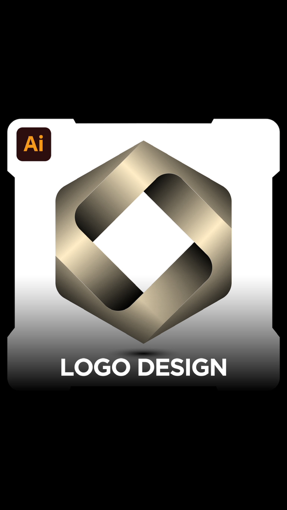 Modern Polygon Logo Design in Adobe Illustrator Tutorials | Graphic ...