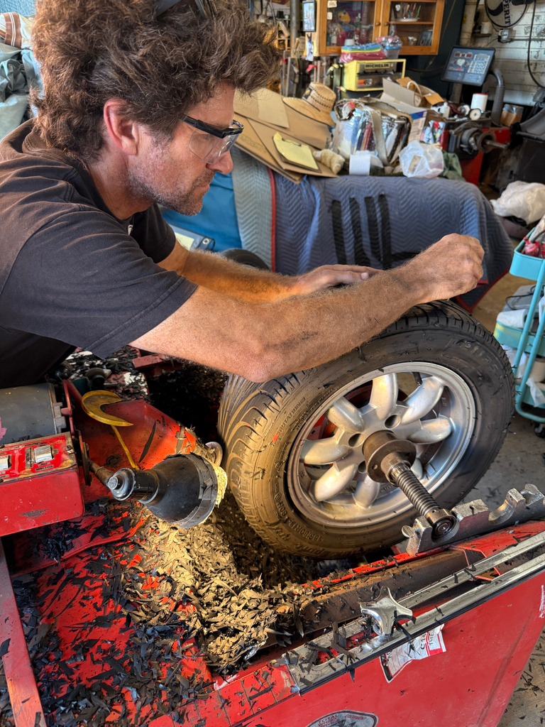 The red hot rod Bugeye got some fresh rubber, but unfortunately, it ...