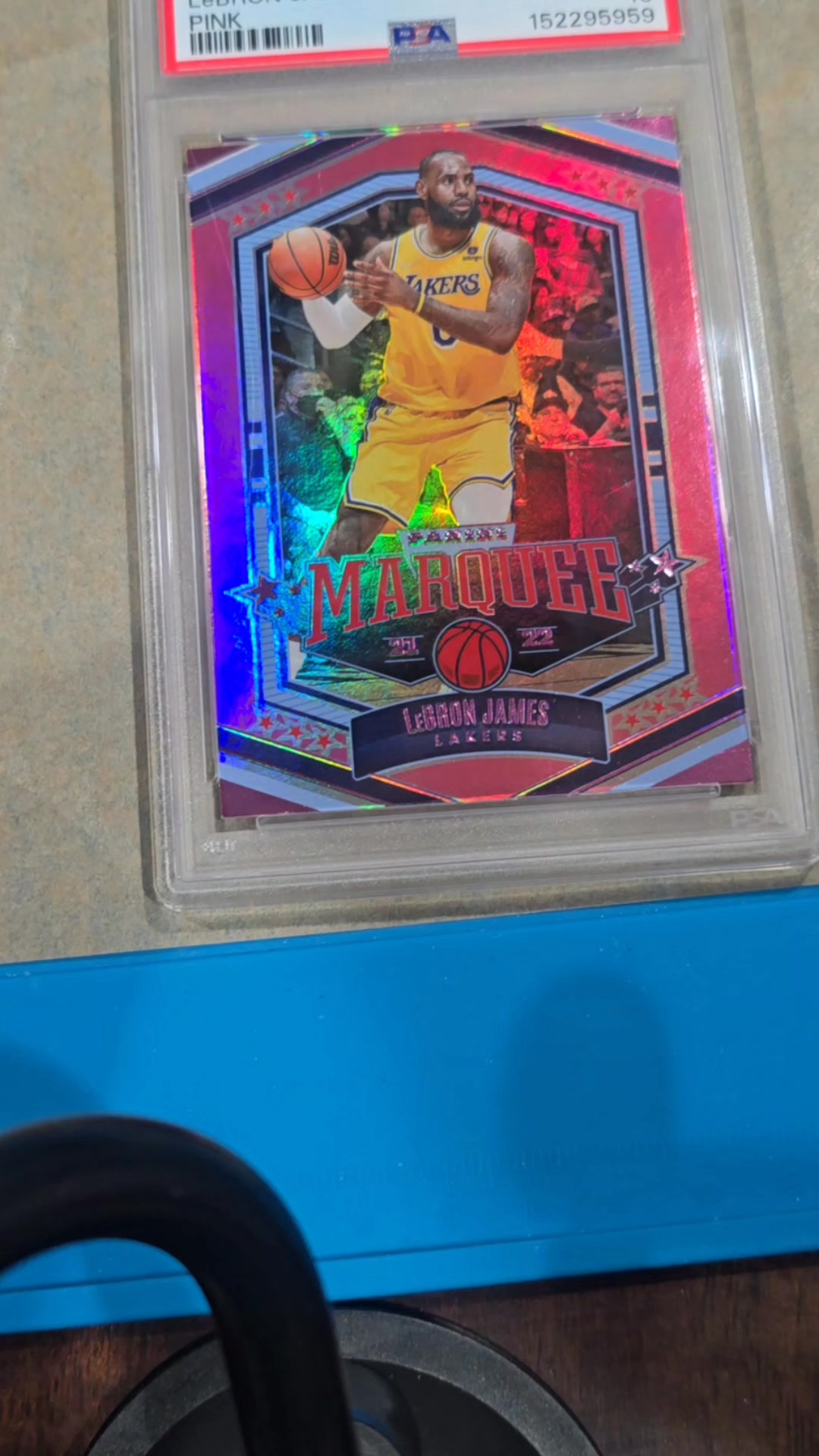 2014 Panini Prizm LeBron James Gold Pulsar card PSA 10