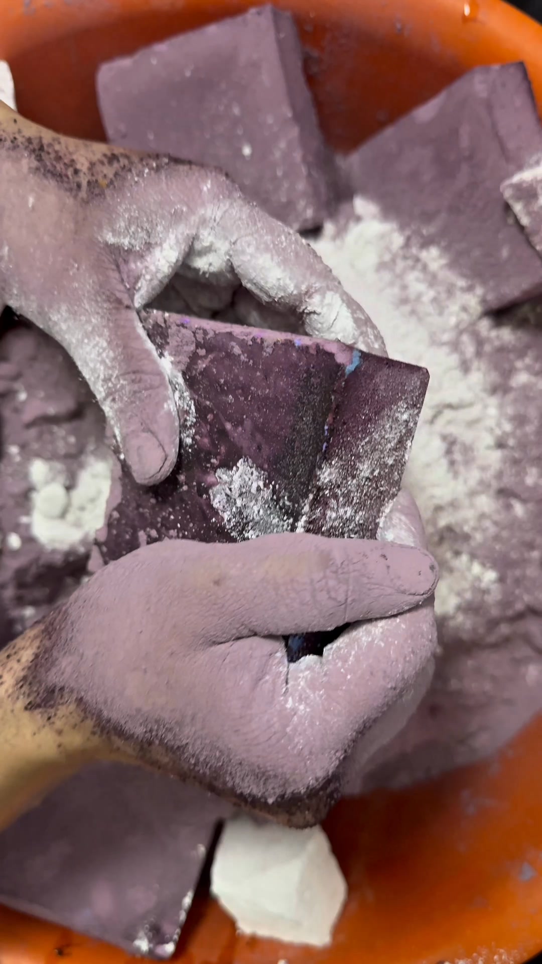 Dyed Chalk ASMR Crush Video #viral #everyonehighlights #viralvideos # ...