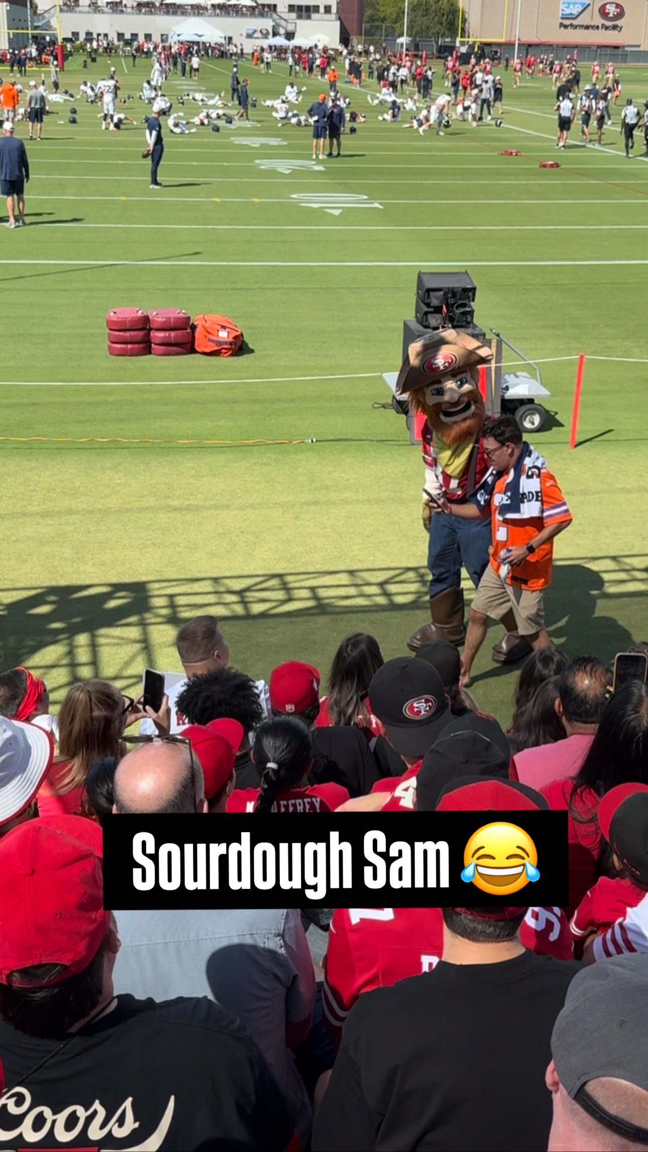 Sourdough Sam giving these Broncos fan some California love 😂😂 ...