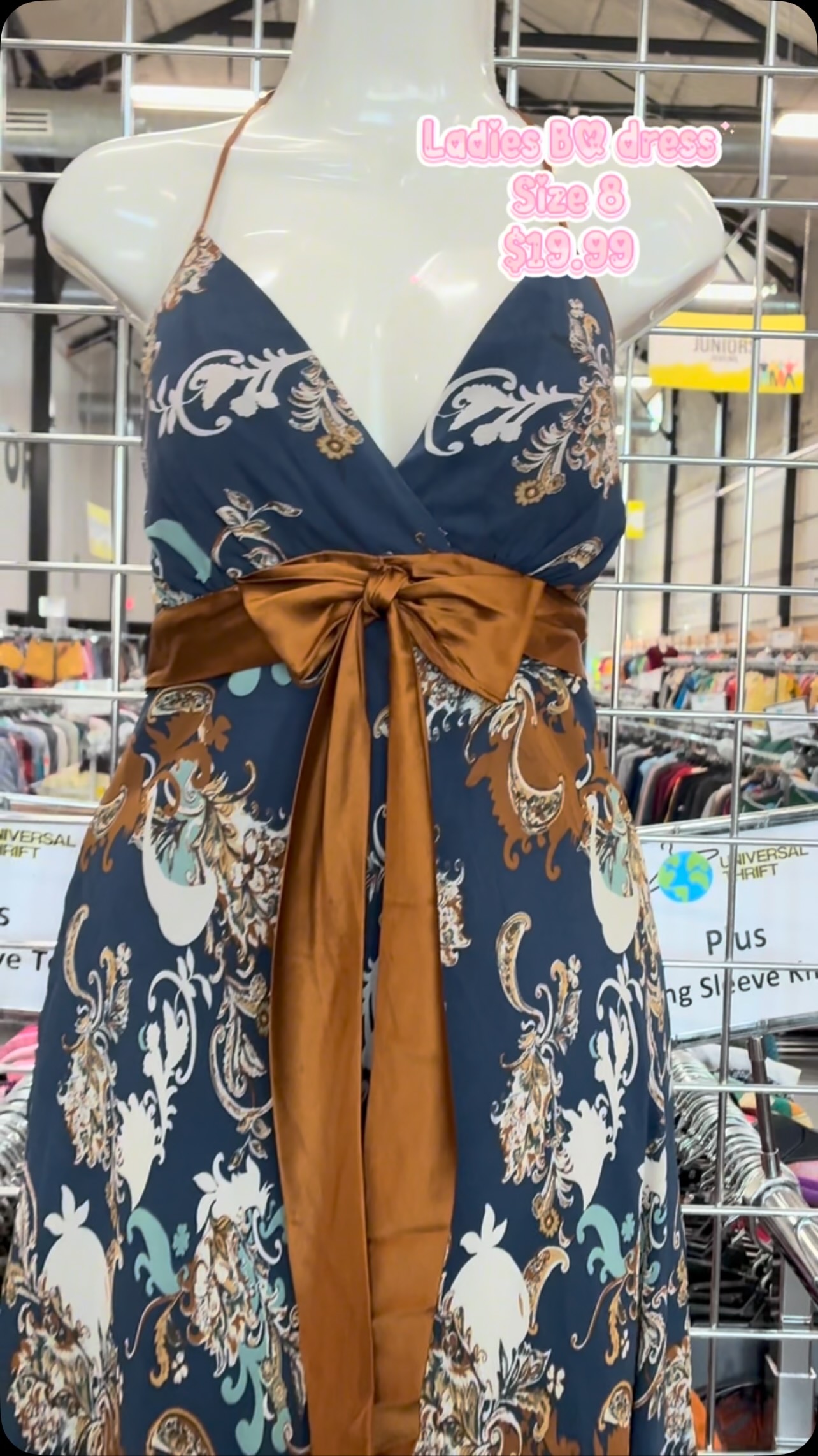 ladies dresses size 8 BQ dress • • $19.99, #dresses #universalthriftrgv #thrift #fyp #idontowntherightstothismusic | Universal Thrift RGV SN:D31032