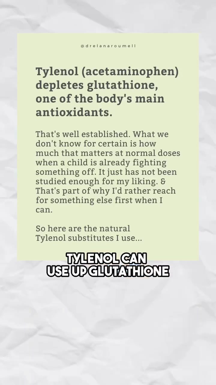 paracetamol depletes glutathione The hardest misinformation to fight is the kind that has a kernel of truth. It just isn’t true about your kid using it for a viral illness If you gave Tylenol at 2am last night, your kid is fine. ML:30 ml Remove Dead Skin Can You Bring Vitamins