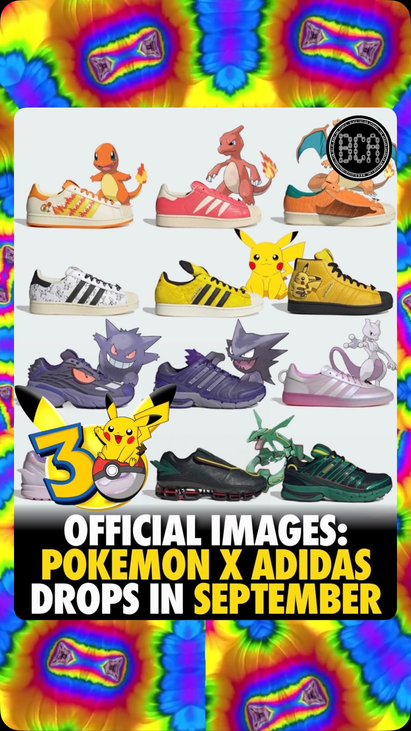 OFFICIAL IMAGES: A closer look at the full Pokémon x Adidas 30th
