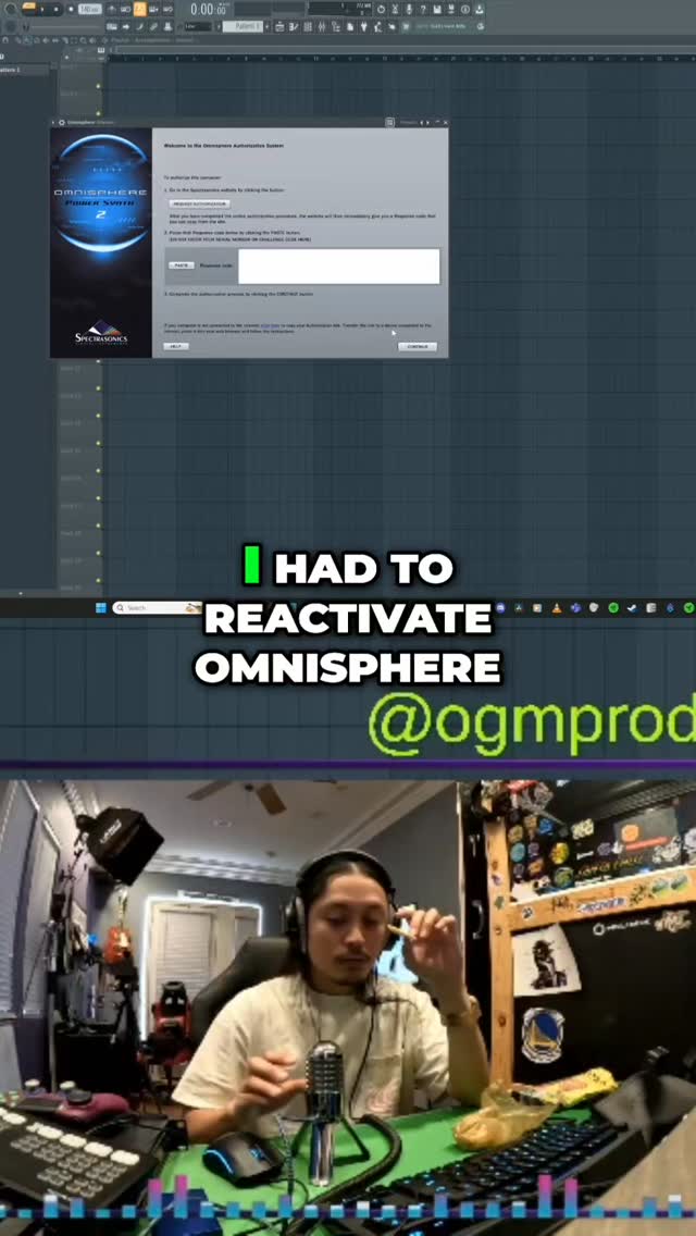 they be like what inspires your beats? Omnisphere reactivation was ...