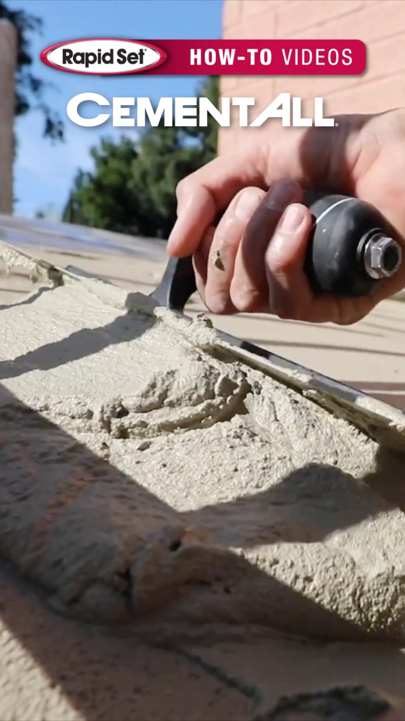 Prep, mix, pour, smooth, finish, cure. Working with Rapid Set® is just ...
