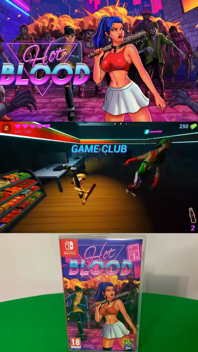 Hot Blood is a 3D, low-poly beat 'em up game for the Nintendo