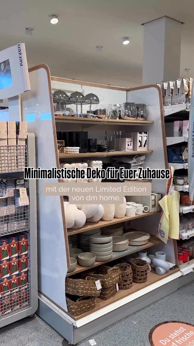 Weniger ist manchmal mehr – und genau das zeigt die neue dm home Limited Edition mit ihrem klaren Fokus auf Minimalismus🤍, Zurückhaltende Farben, hochwertige Materialien und Designs, die Raum zum