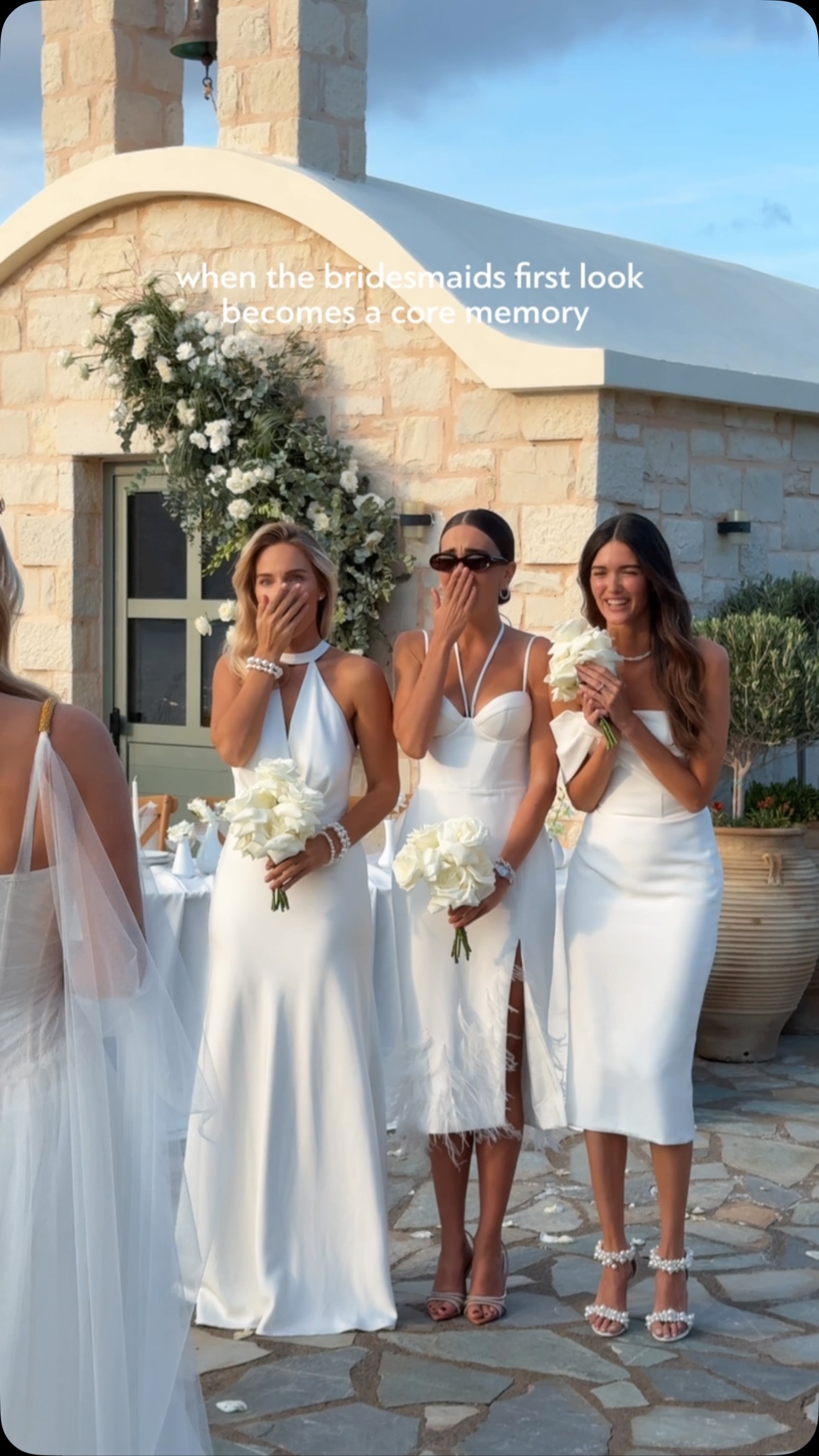 millanova bridesmaid dresses A first look worth remembering 🤍, Tag the bridesmaids who would react exactly like this., #MillaNova #bridalmoments #bridesmaids #weddinginspiration #bridetobe | size:5R Black Lace-Up Flared Gothic MDW40