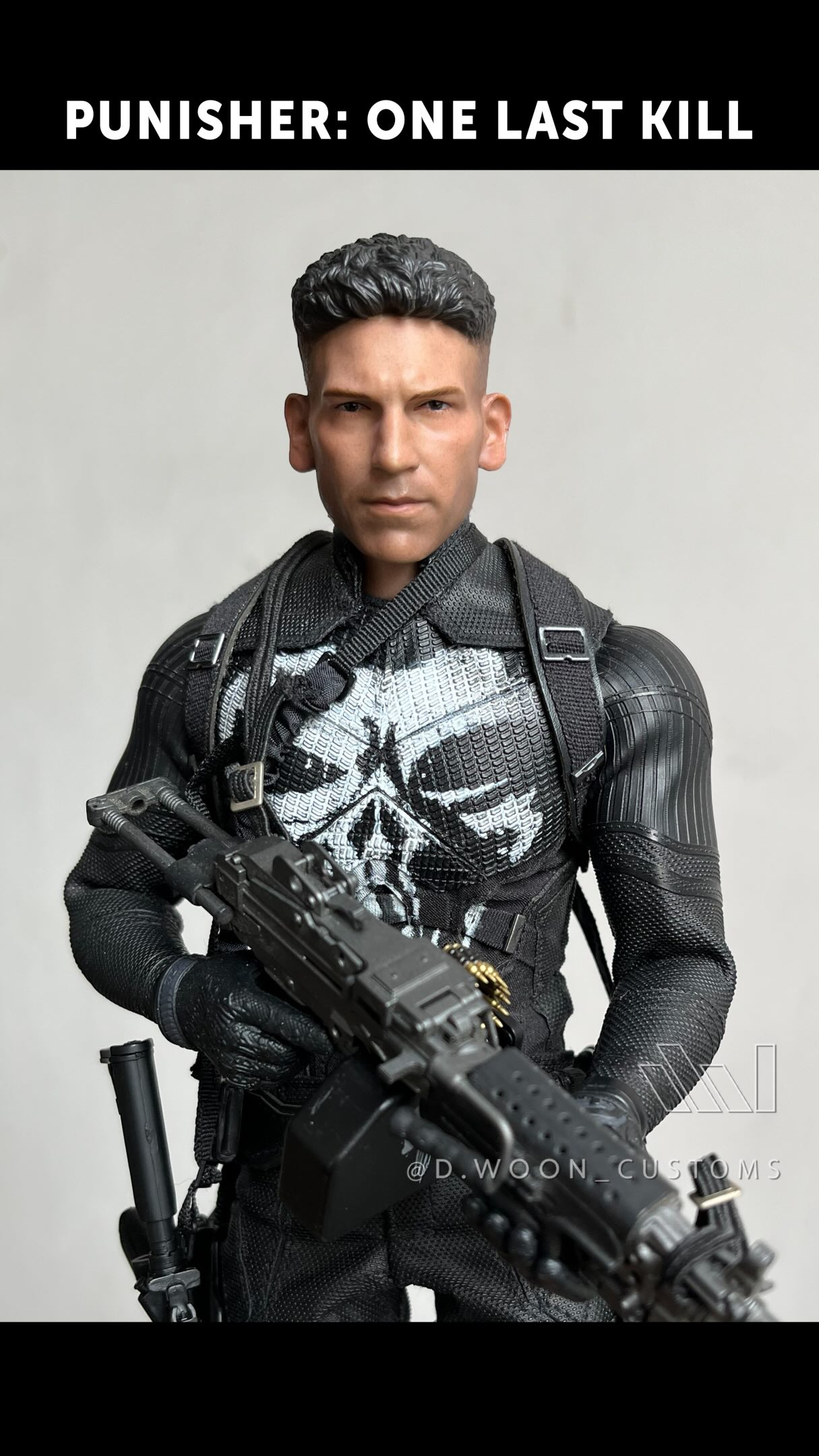 Custom Jon Bernthal Punisher figure as WW2 USMC Captain