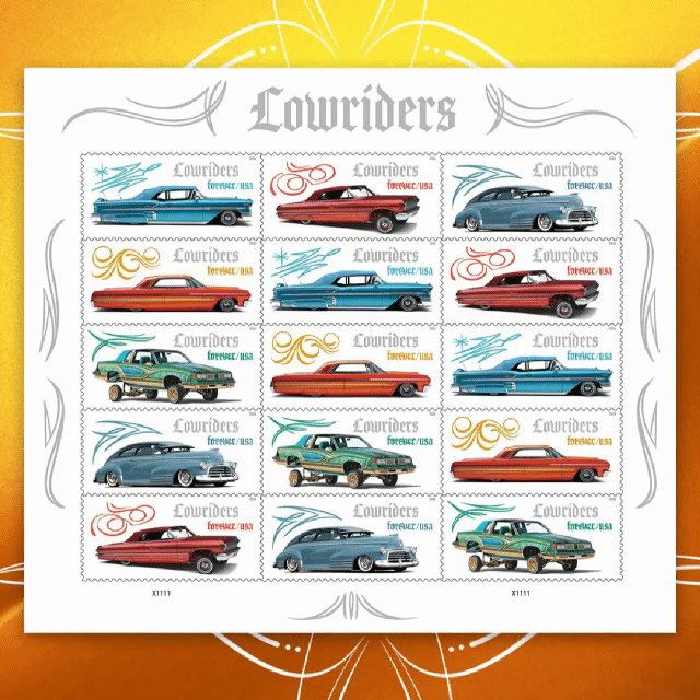 Today, USPS unveils the Lowriders Forever® stamps, celebrating a