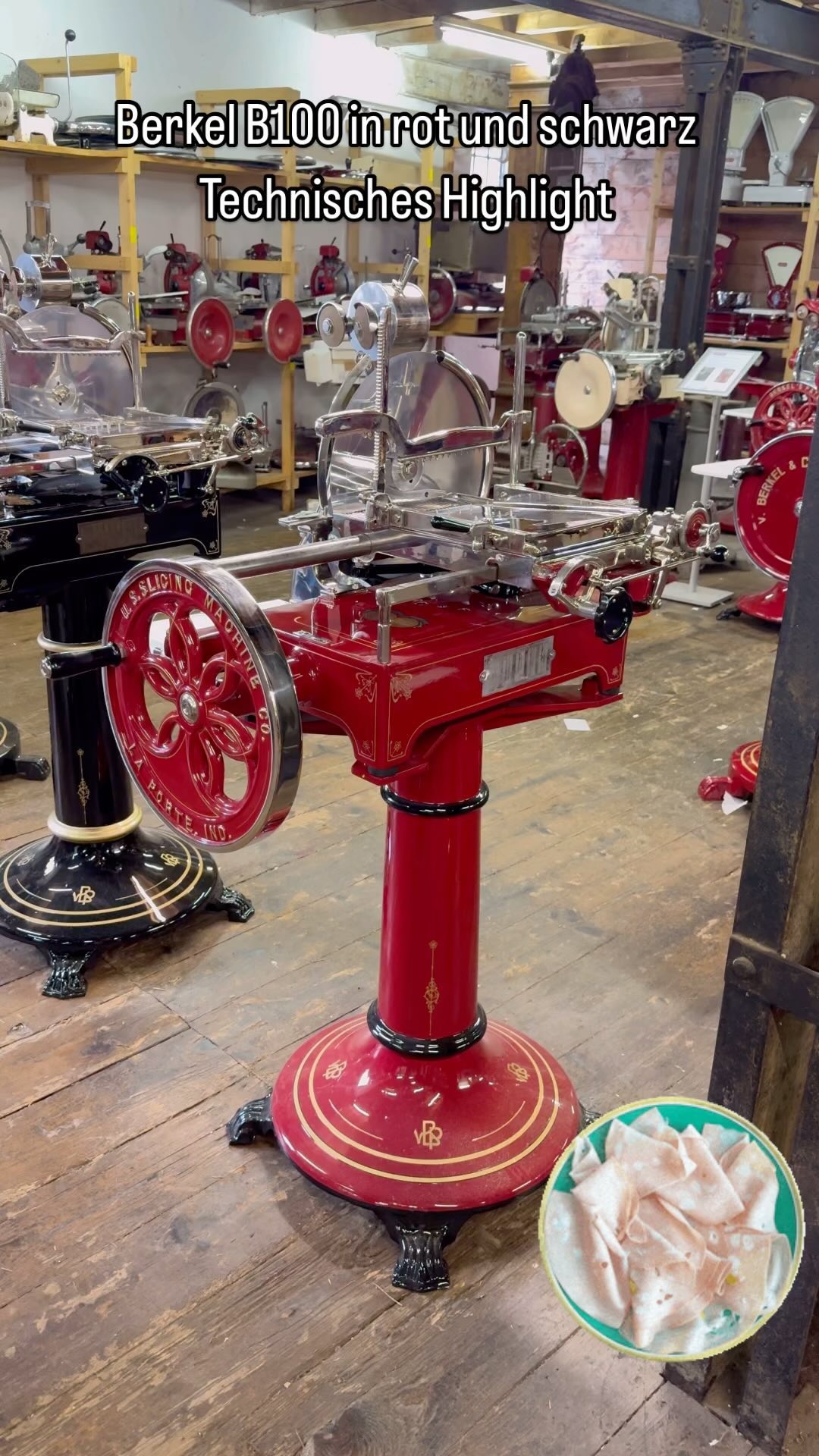 Berkel B100 - das technische Highlight - 100 Jahre alt, Die perfekte Lösung zum Schinken aufschneiden | MySlicer Berkel Aufschnittmaschine