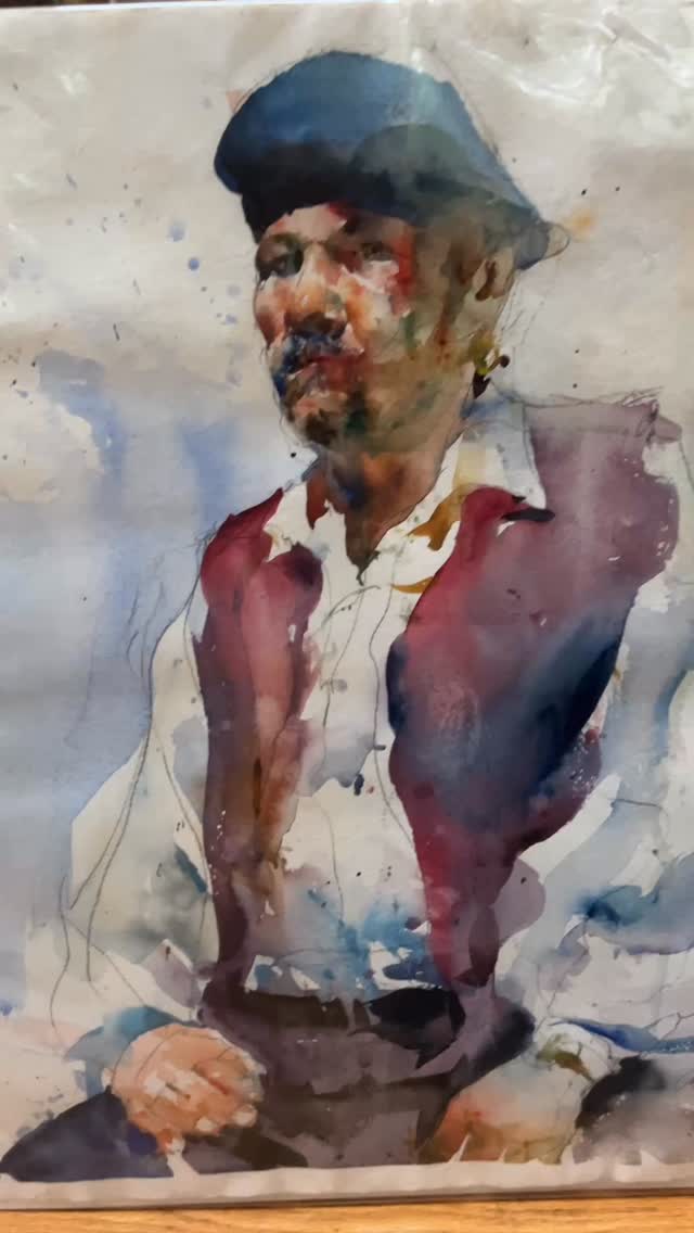 14”x 17” Figure in Watercolor. By Charles Reid. | Charles Reid Art