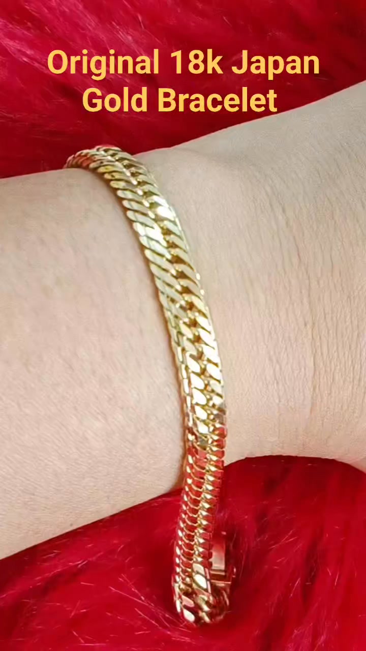 18K Japan Gold Bracelets 12 cut, brand new and pawnable | Leanne's