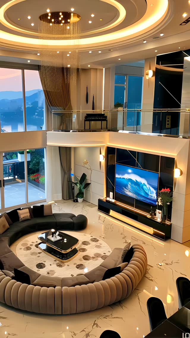 Luxury modern house interior design 🏠 #lightingdesign #lightingdecor # ...