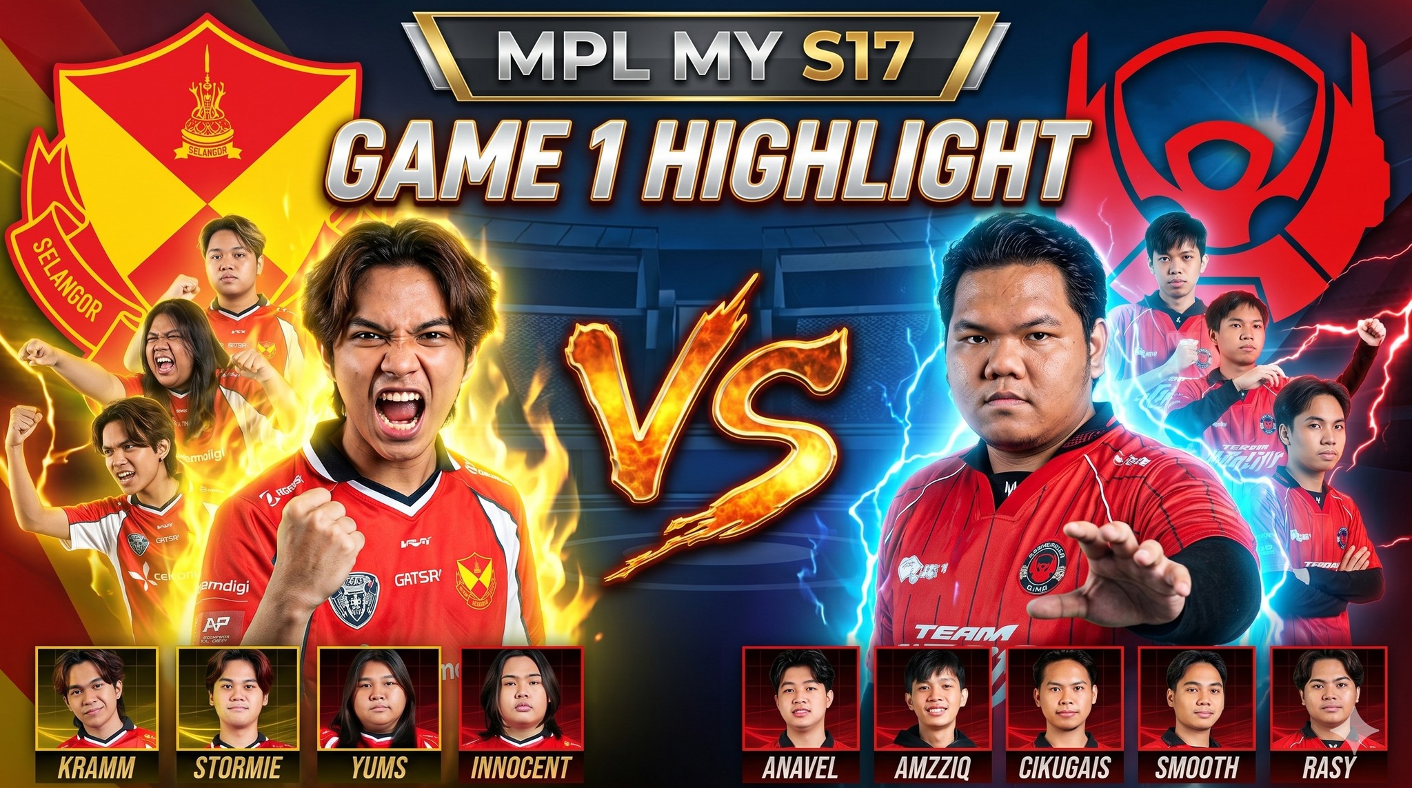 GAME 1 SELANGOR RED GIANTS vs BTR MY PLAYOFFS MPL MY S17 | Zona Mlbb