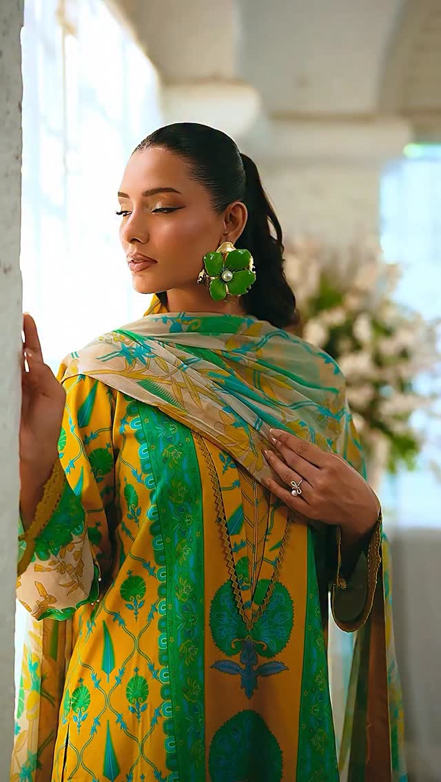 charizma green dress 𝗖-𝗣𝗥𝗜𝗡𝗧 𝗩𝗢𝗟 𝗜𝗜 - 𝗣𝗿𝗶𝗻𝘁𝗲𝗱 𝗨𝗻𝘀𝘁𝗶𝘁𝗰𝗵𝗲𝗱 charizma vasal luxury chiffon 2025