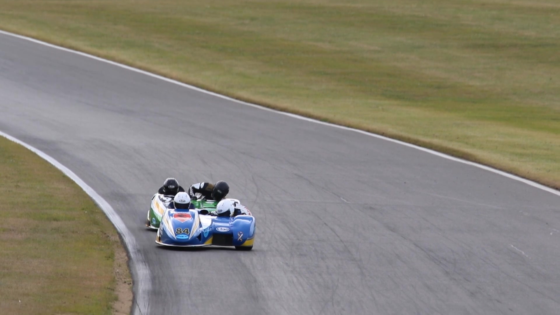 Some highlights from Race 1 of the SSD British Sidecar Championship ...