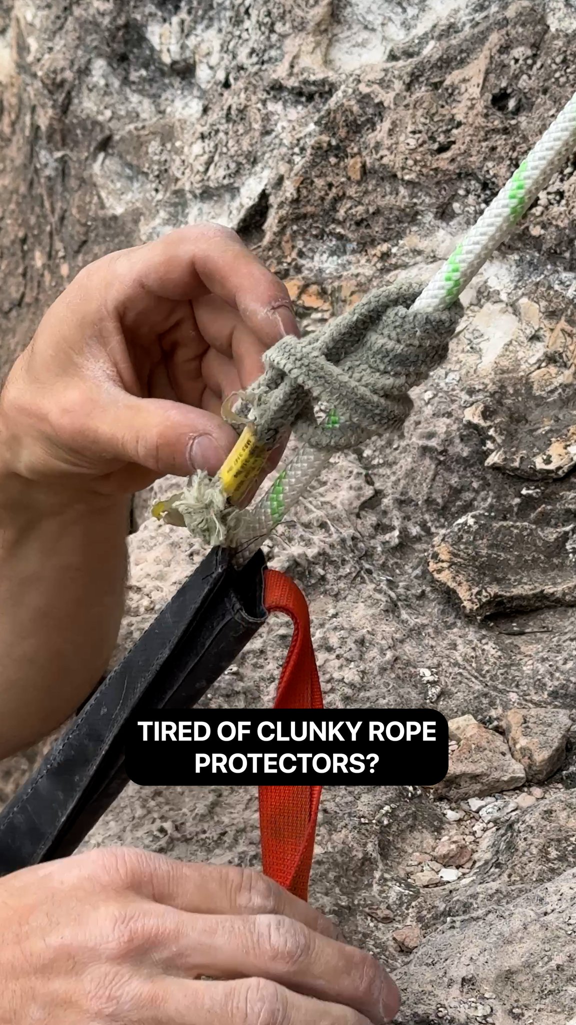 Rope protectors are often held with a prusik or other DIY fixes—but ...