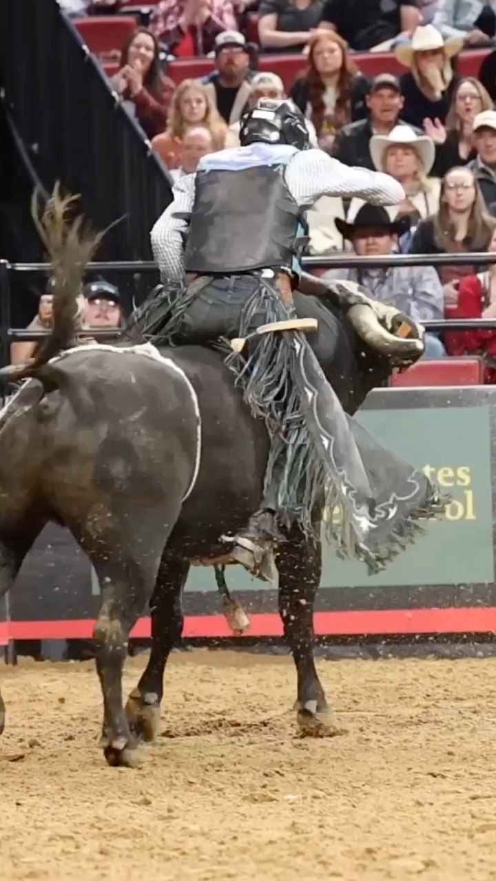 Lucas Martins Costa with an 82 point ride on Emma’s Pet (Dakota Rodeo ...
