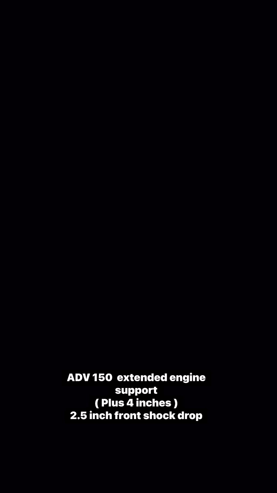 Tindig Check 📋 Another ADV 150 Extended Engine Support istalled Balik ...