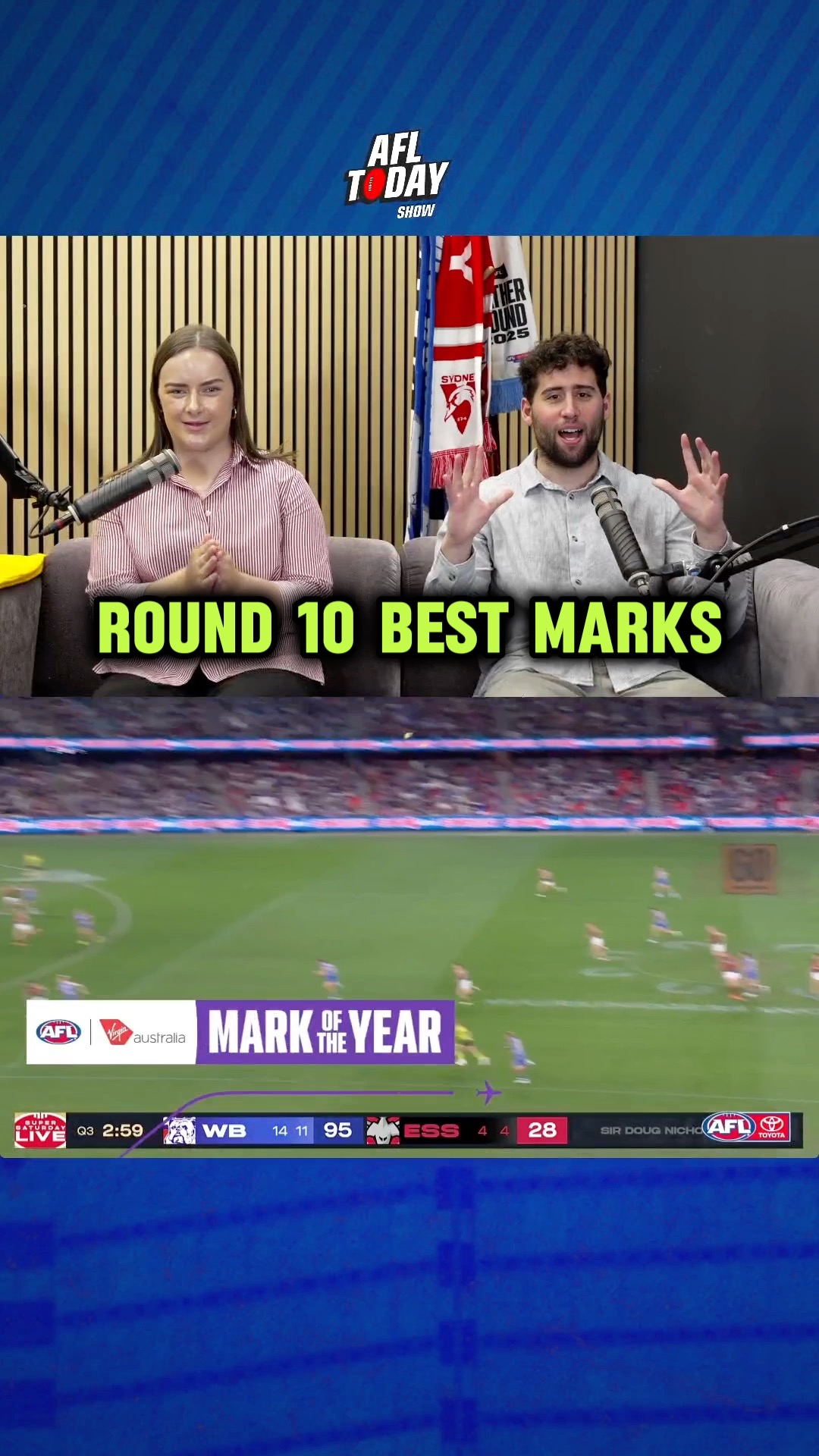 ROUND 10 BEST MARKS! 🙌 Who is your nomination for the Virgin Australia ...