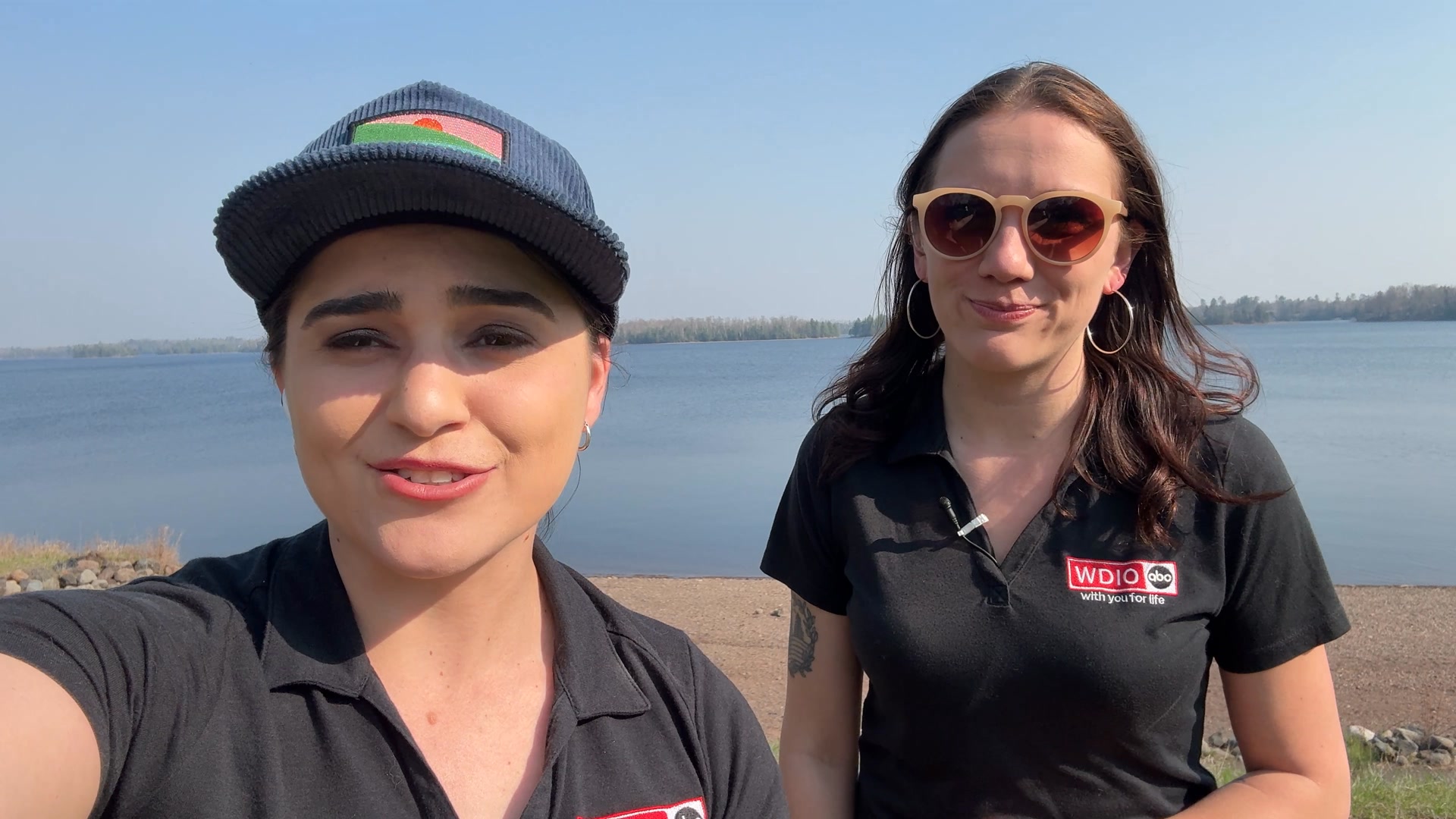 Alicia Tipcke WDIO and Meteorologist Sabrina Ullman are at Island Lake ...