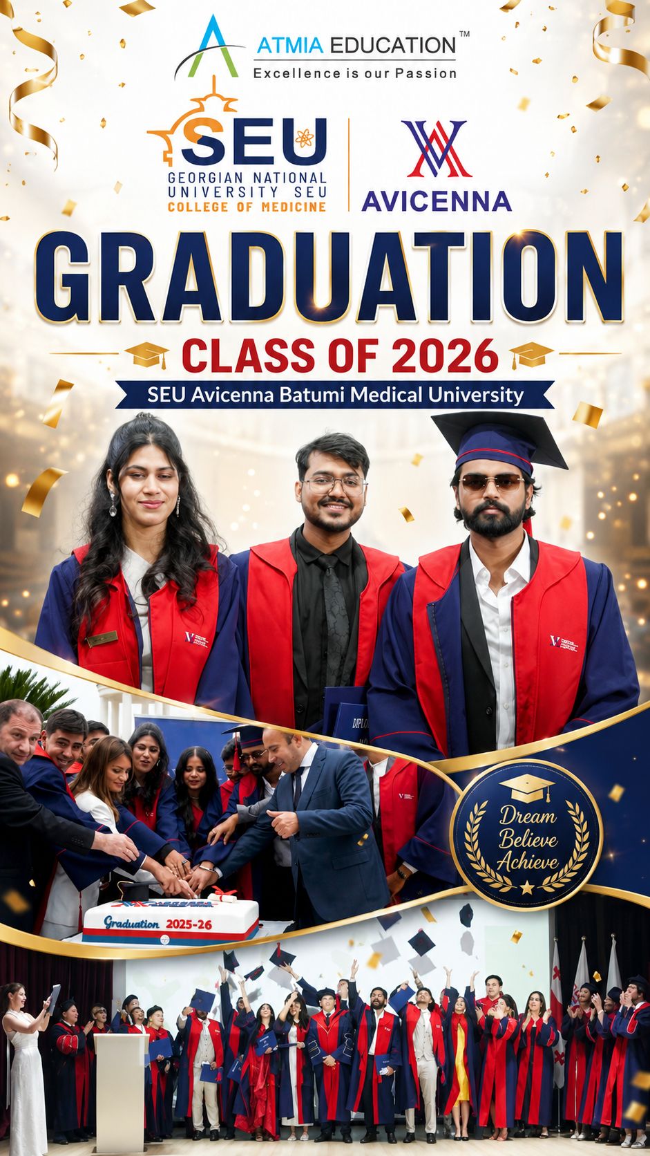 avicenna graduation dress Every Lecture. Every Exam. Every Challenge. It All Led to This Moment. 🎓🩺🇬🇪, Celebrating the Convocation 2026 of SEU – Batumi Medical University — a proud milestone for every medical graduate dressing table with mirror and storage