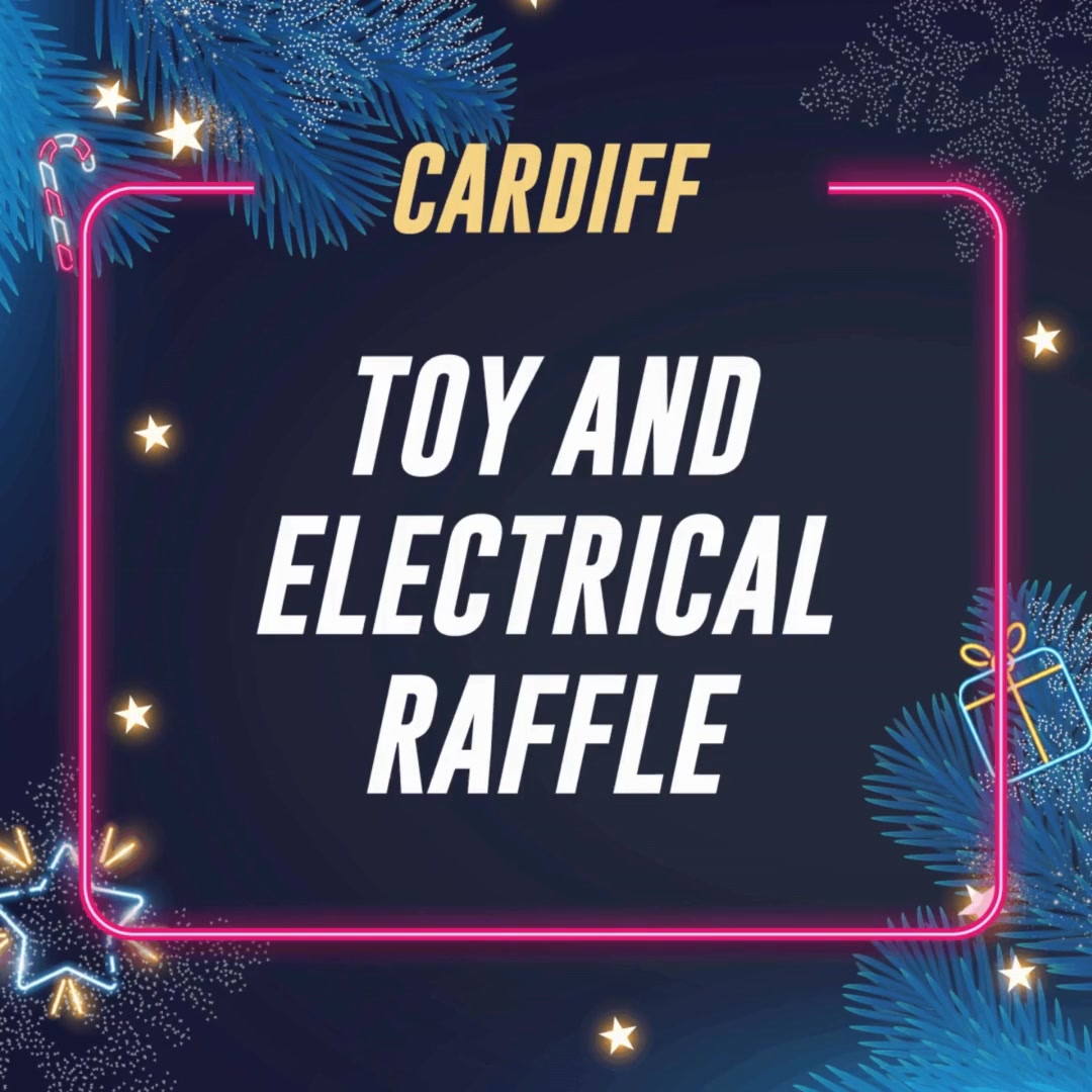TONIGHT! 🌟 Cardiff is hosting the final Toy and Electrical Raffle ...