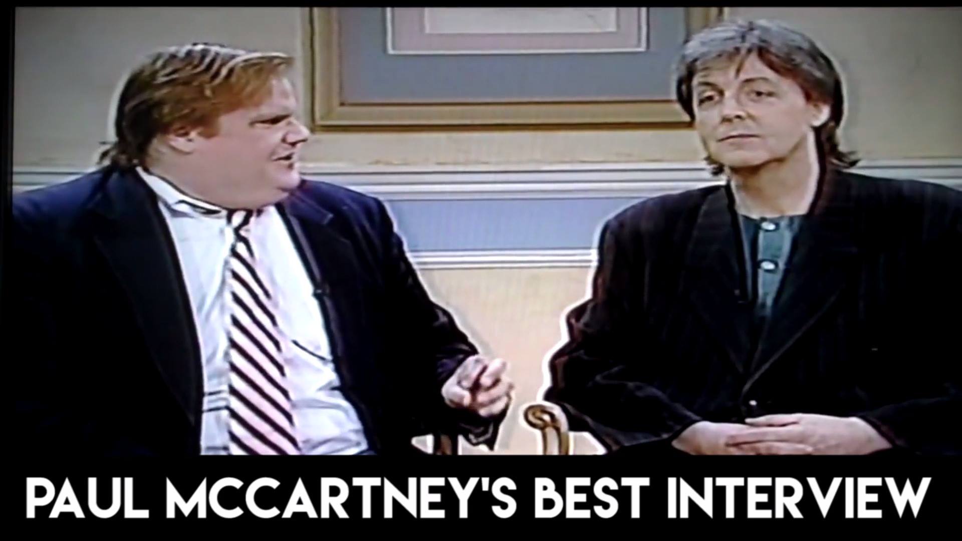 Chris Farley interviews Chris Farley | You remember when Chris Farley interviewed Paul McCartney ...