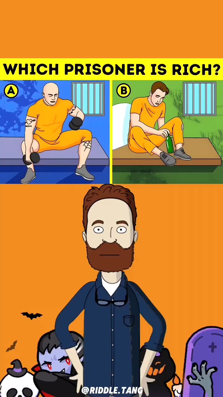 which prisoner is rich? #bonusmonetazation #riddle #fyp #trending # ...