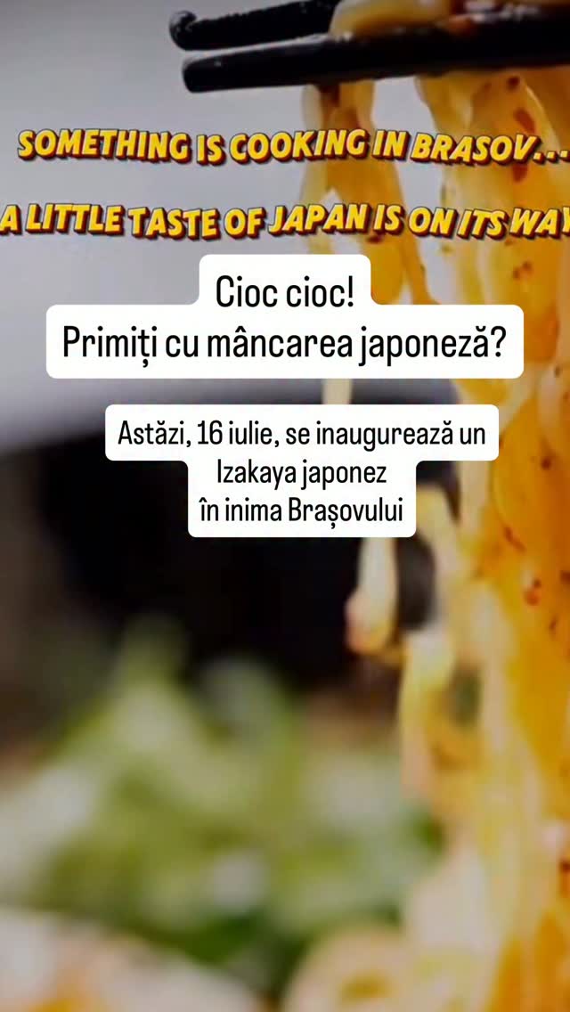 すし✧*。 Se deschide un nou Izakaya japonez în inima Brașovului! Descoperă