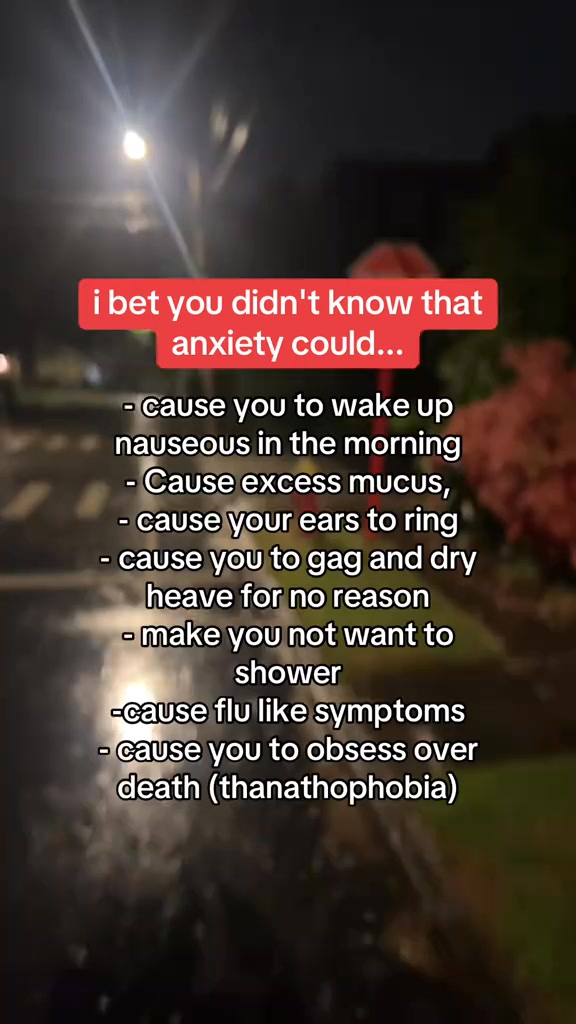 these are symptoms that really scared me before i knew what they were ...