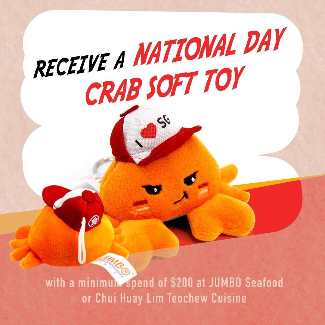 National Day Crab Soft Toy | JUMBO Group Singapore