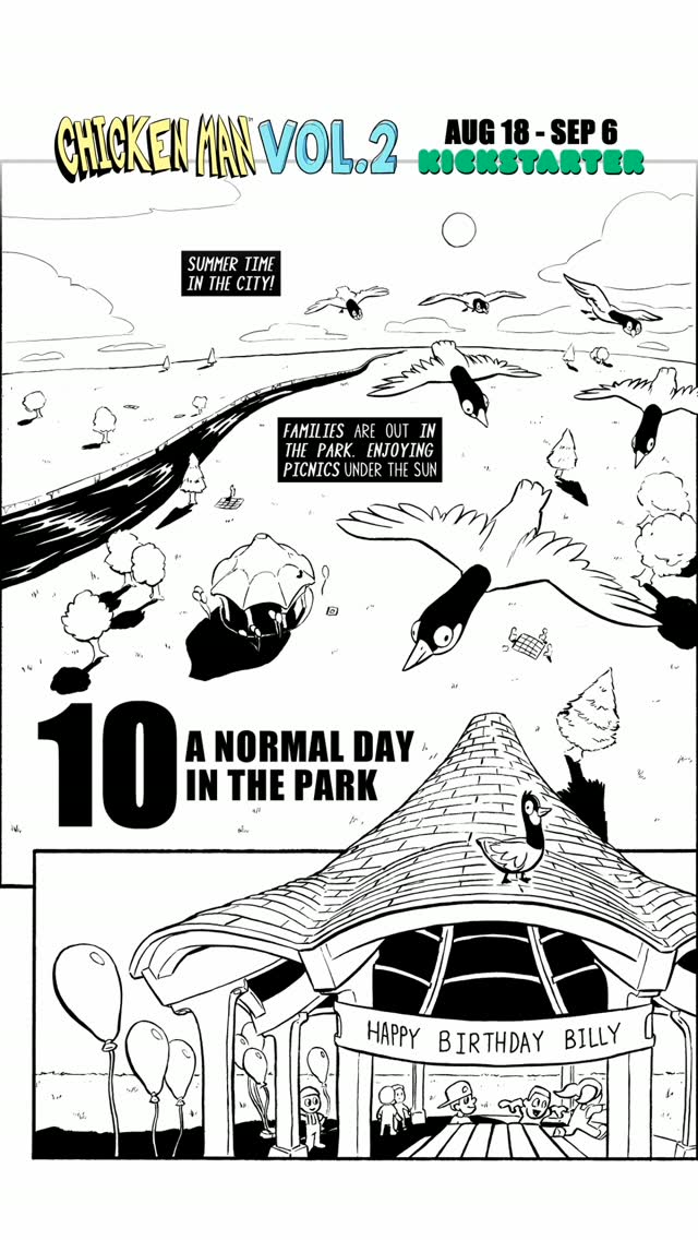 Day 108/120 - A sneak peek at another issue from Chicken Man Vol
