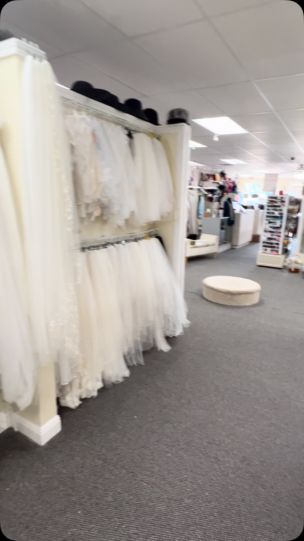 formal dress shops in greensboro nc Did you know we have walls of bridal accessories?! We have veils, sleeves, belts & sashes, straps, jackets and over skirts! | Songbirds Bridal, & Consignments Bride dresses