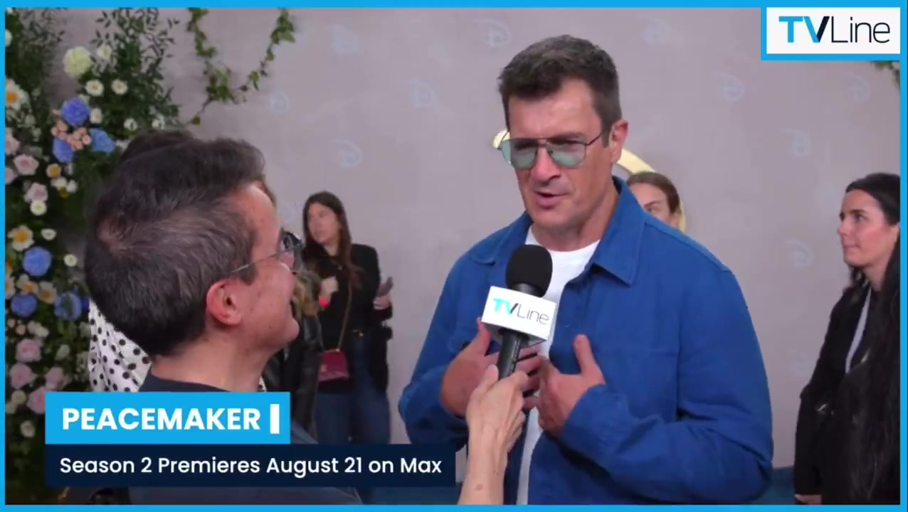 Nathan Fillion talks about the dynamic between Peacemaker and Guy ...