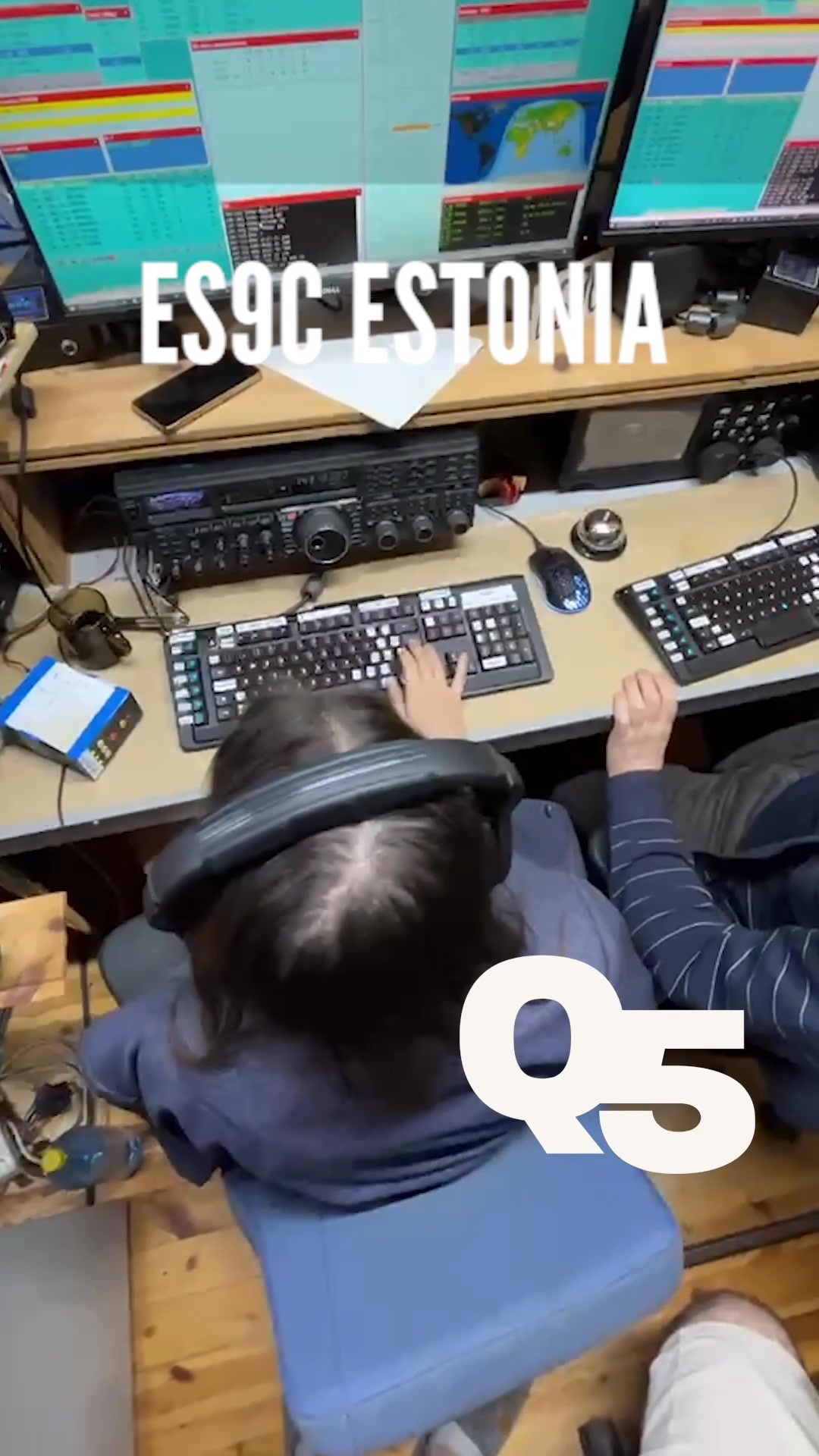 A great scene from Estonia’s ES9C superstation this weekend during the ...
