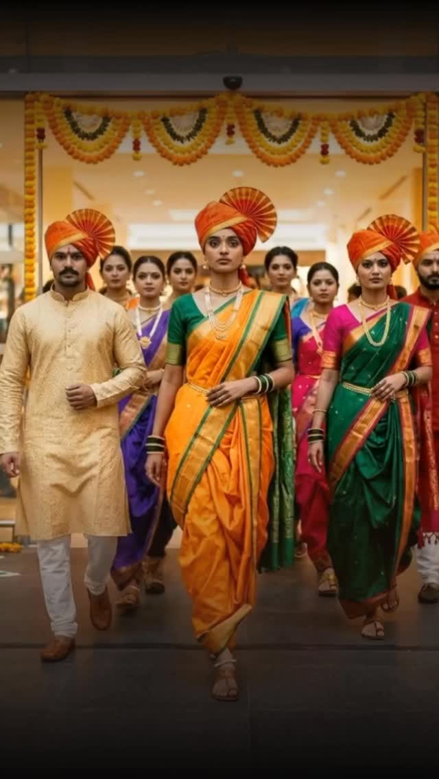 Celebrate Maharashtra Day in traditional style at VR Nagpur 🌼✨, Dress up in your best Maharashtrian attire and head to VR Nagpur with your family., Men, women & kids — all can participate!, Here’s how 