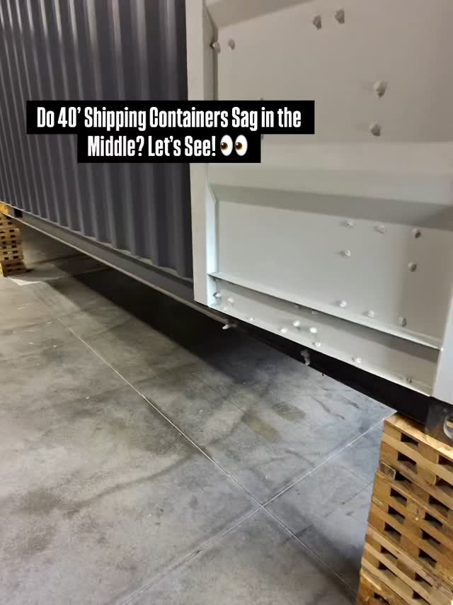 Do 40’ Shipping Containers Sag in the Middle? Let’s See! 👀 # ...