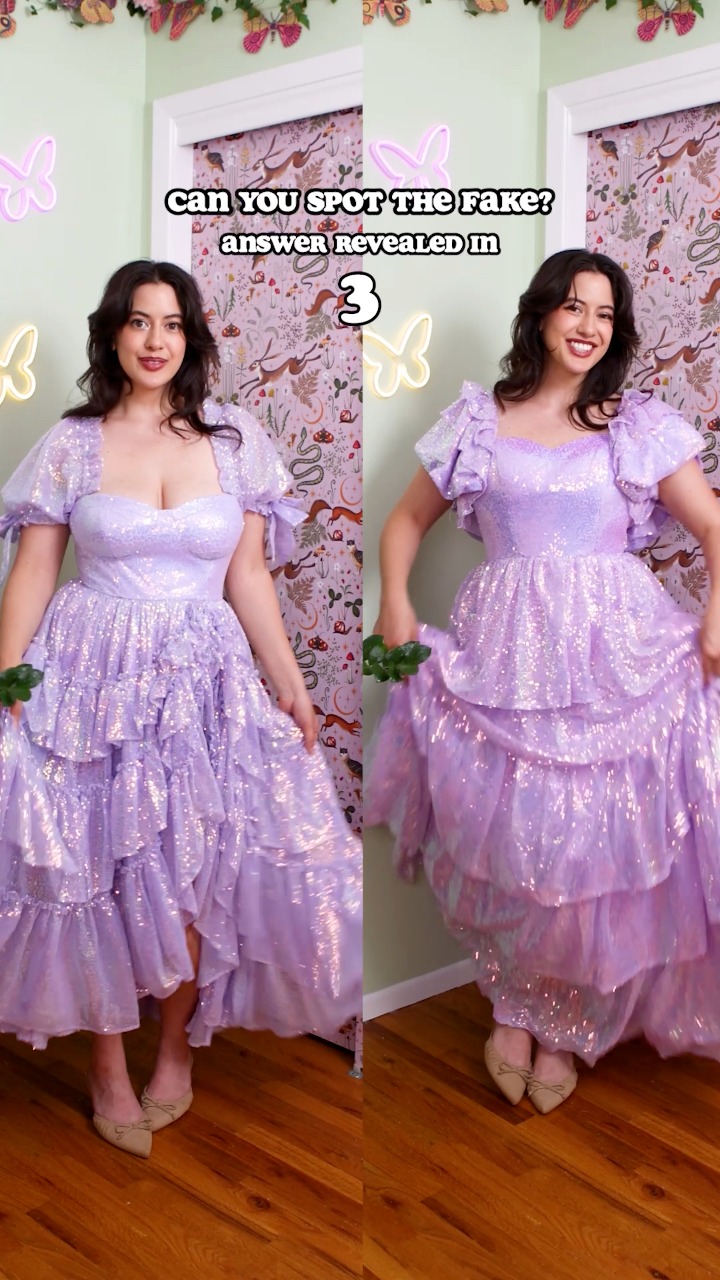 designer knock off dresses Which dress is and which one is off? It’s time to test your fashion skills with my Real vs Fake game! | Ruthie's Magical Camera White dress Asymmetrical Halter Mini Dress Mama Summer Color:Blue/Leopard/Print WWSK3Q5