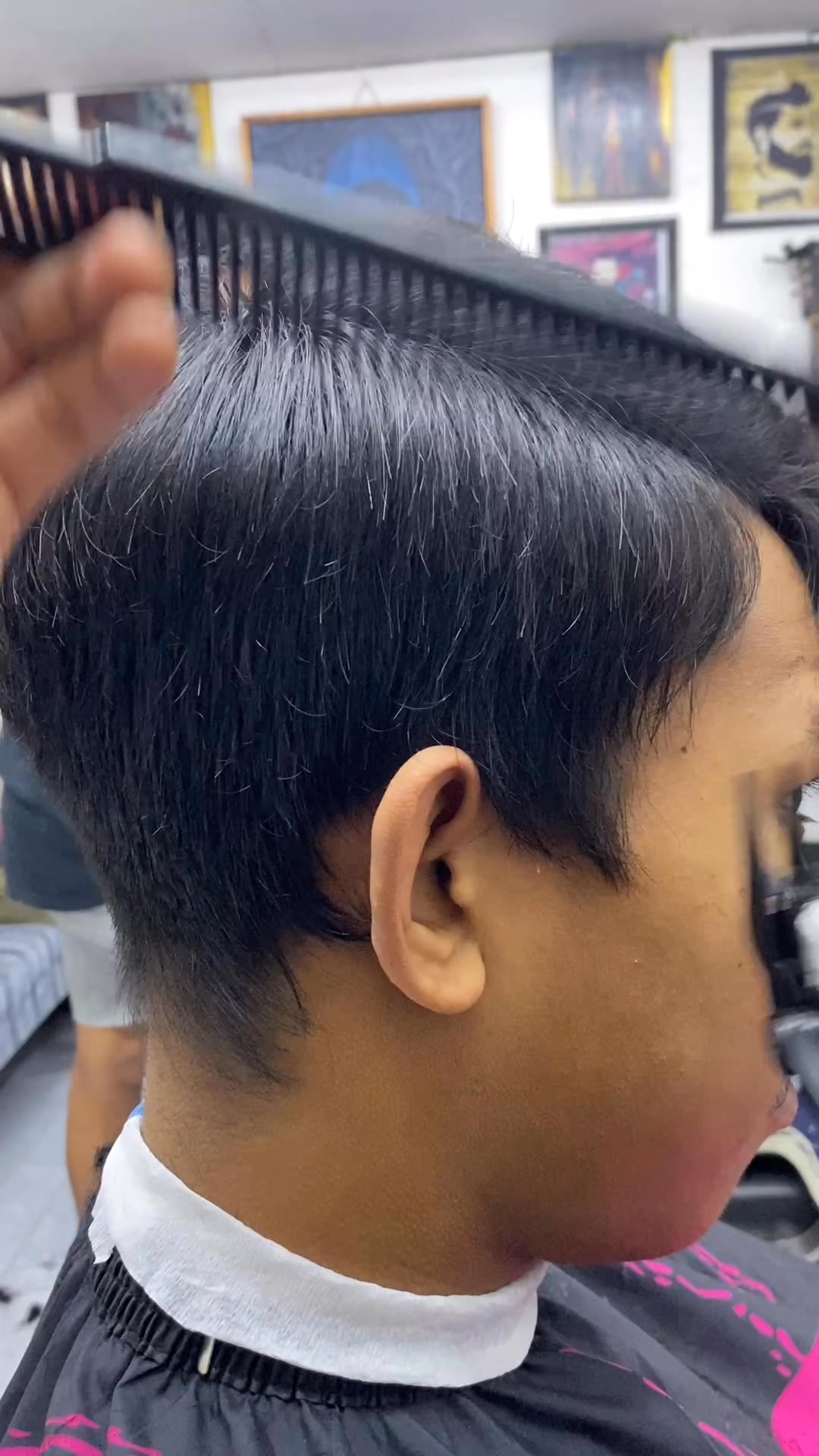 💈membuat pola using guard 2 💇🏻 #fyp #barbershop #haircut #hairstylist # ...