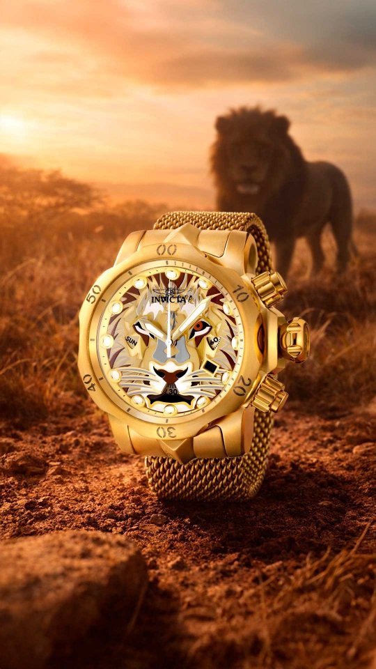 Invicta Venom 48172 is a massive, gold-tone powerhouse that