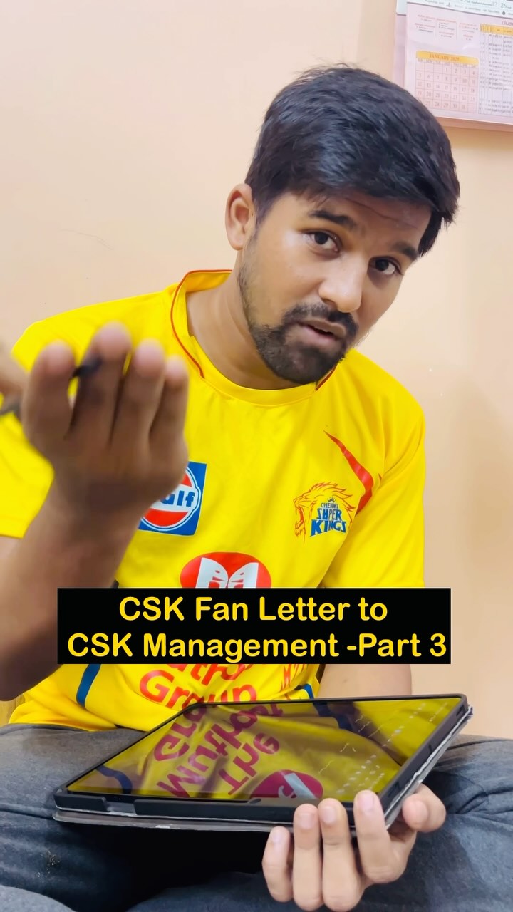 CSK Fan's Letter to CSK Management ️ #csk #cskvskkr #cskmemes # ...