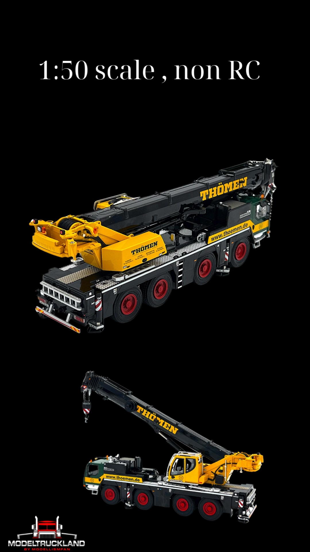LTM 1650-8.1 WSI model 1:50 Liebherr Crane Fans