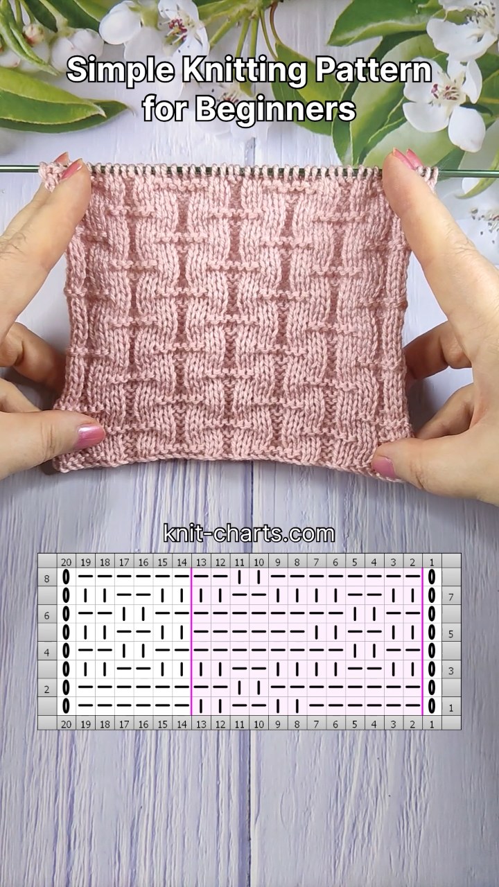 Simple Knitting Pattern for Beginners #knittingpattern #simpleknitting ...