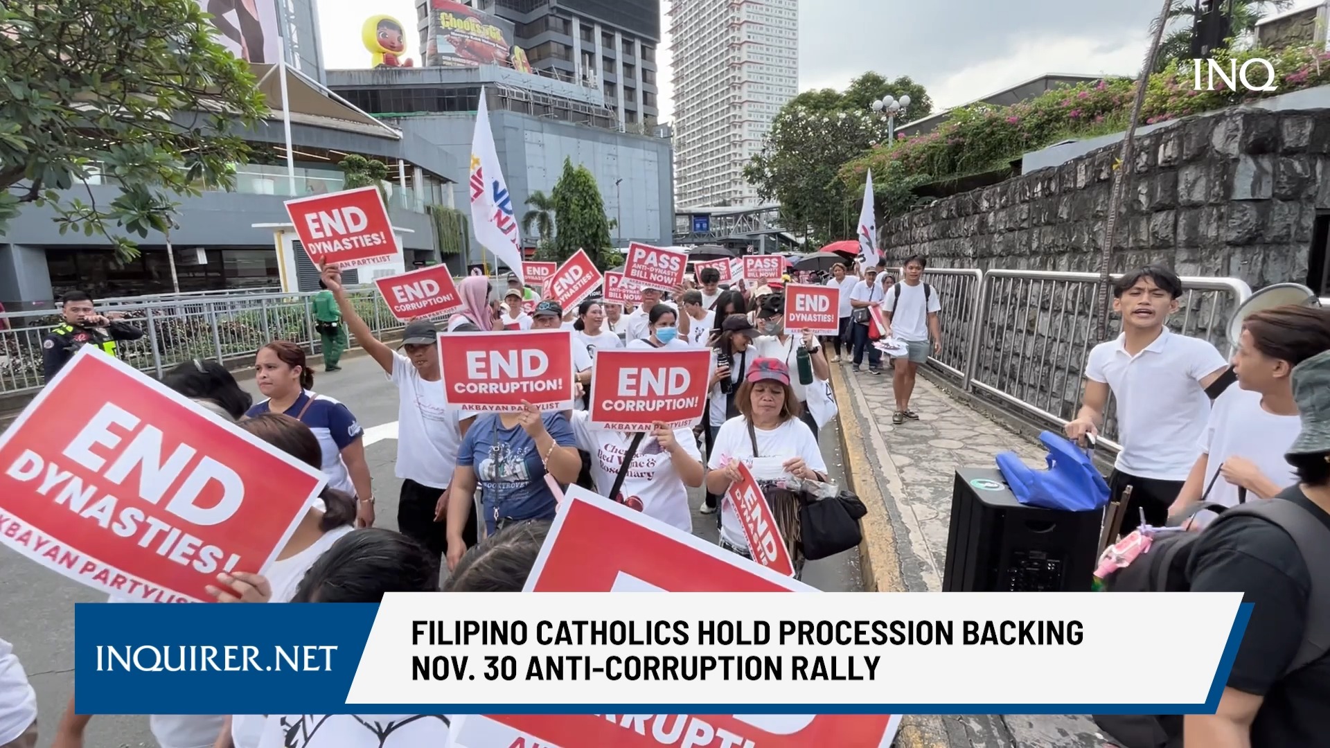 Catholic priests organized a “voluntary” procession on Sunday ...