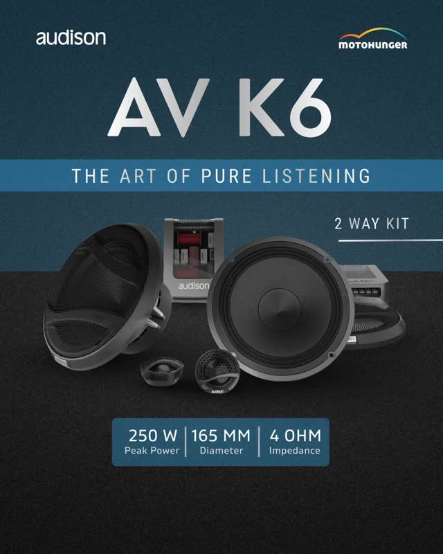 Award-Winning Sound Performance The AV K6 2-way speaker system